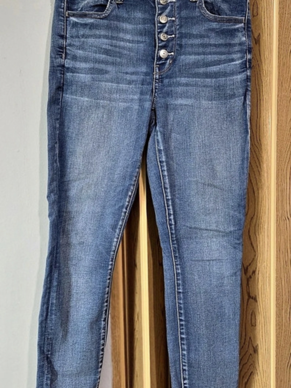 American Eagle Super Hi-Rise Jegging Blue Size Jeggings